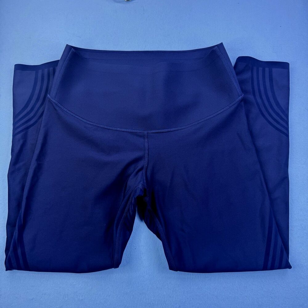 Fanka Body Sculpt Leggings Compression Geometric Navy Blue Size Medium? 1085